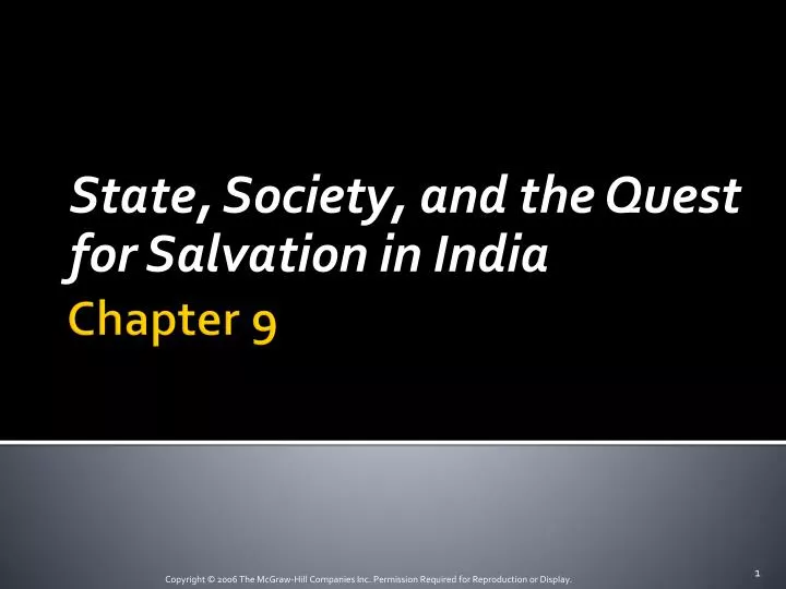 state society and the quest for salvation in india