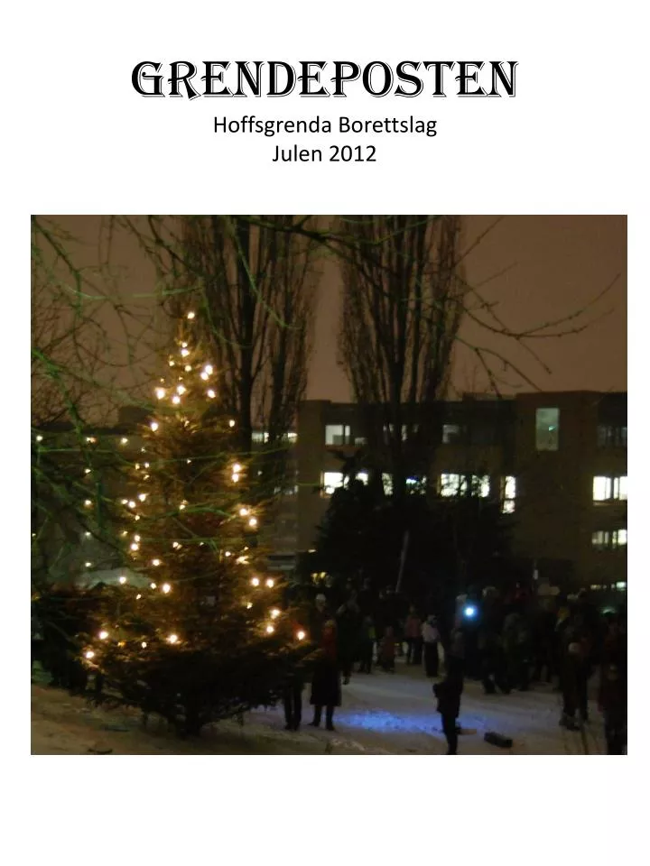 grendeposten hoffsgrenda borettslag julen 2012