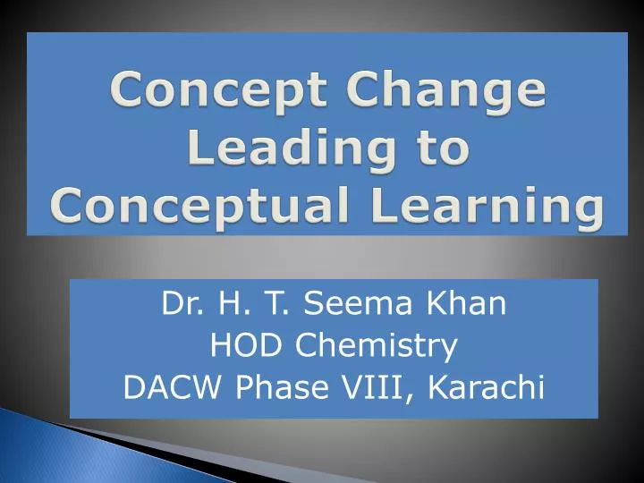 concept change leading to conceptual learning