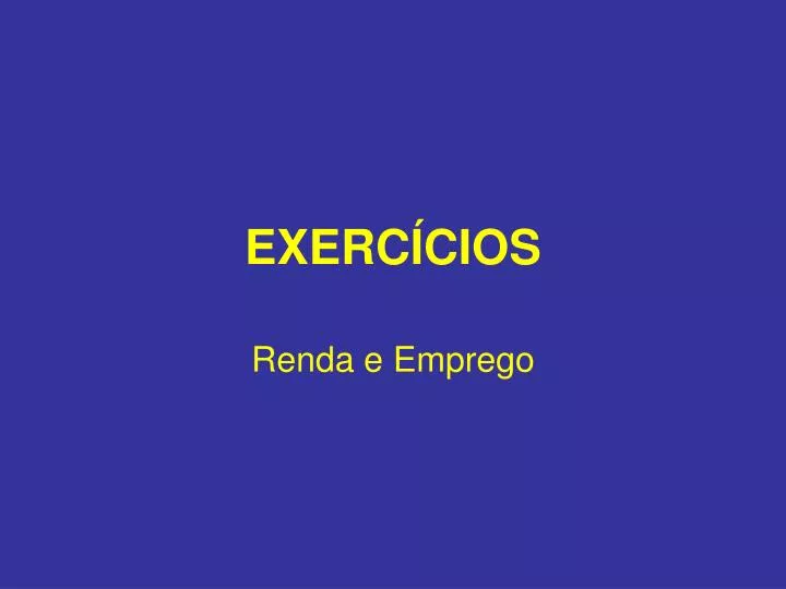 exerc cios