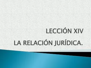 lecci n xiv