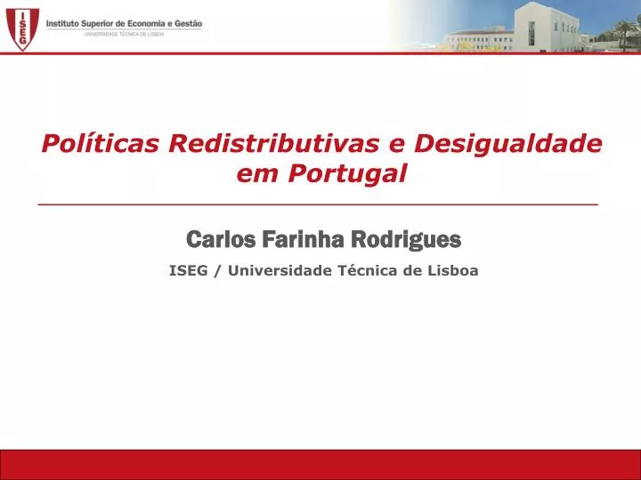 pol ticas redistributivas e desigualdade em portugal