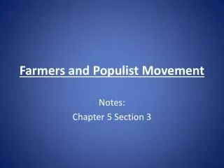 farmers and populist movement