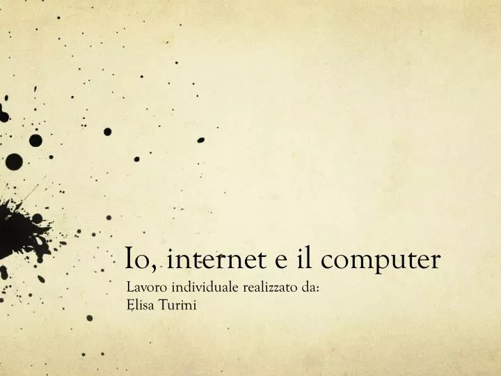 io internet e il computer