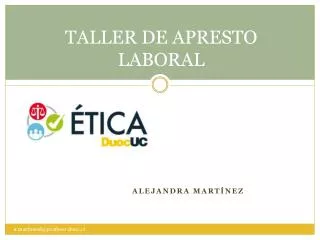 taller de apresto laboral