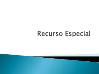 recurso especial