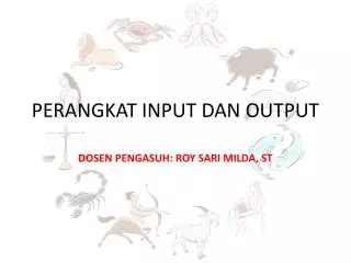 perangkat input dan output