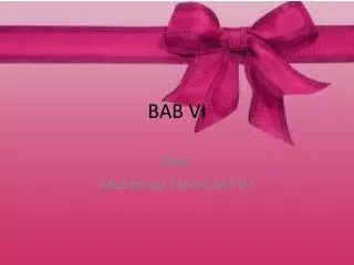 bab vi