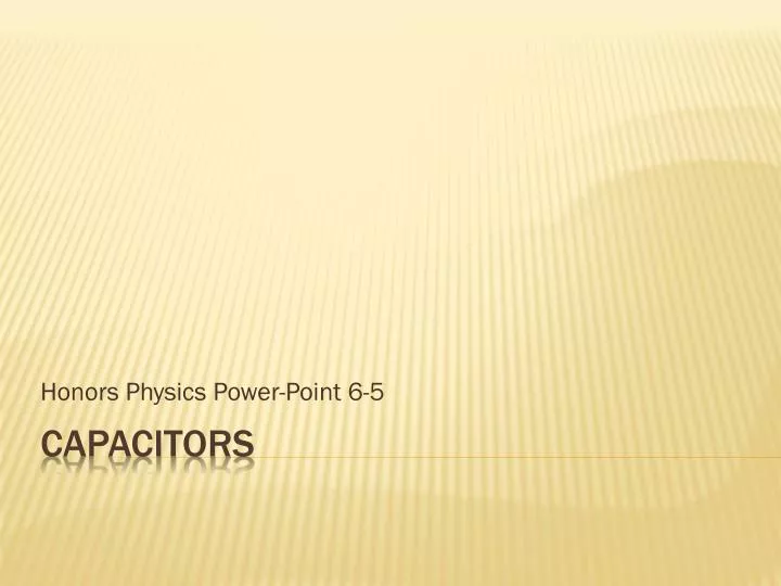 honors physics power point 6 5