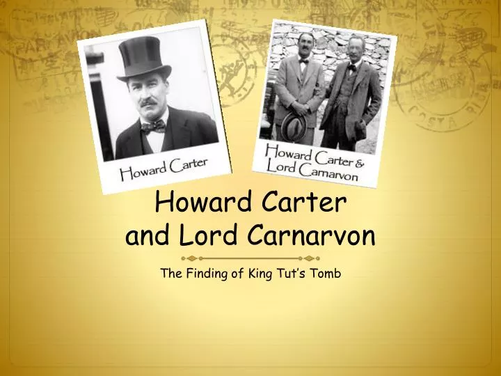 howard carter and lord carnarvon