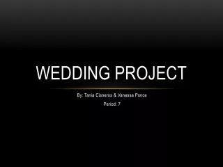 Wedding Project