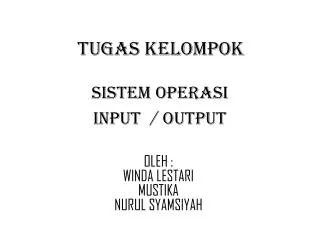 tugas kelompok