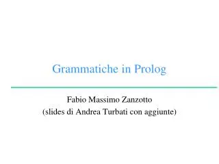 grammatiche in prolog