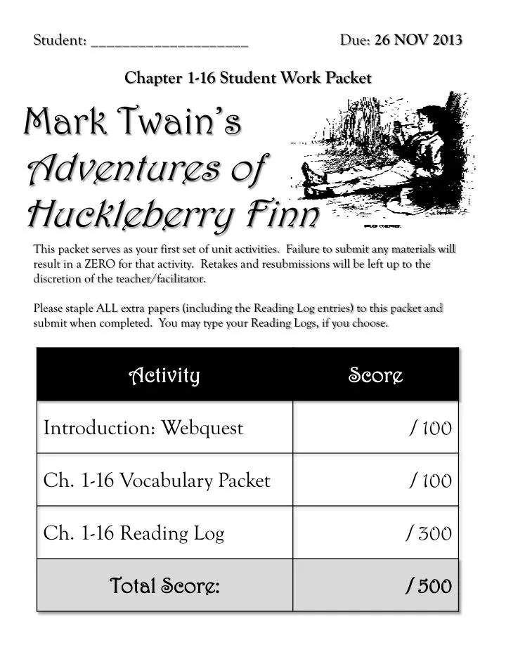 mark twain s adventures of huckleberry finn