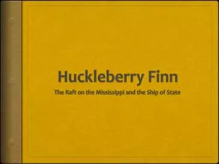 huckleberry finn