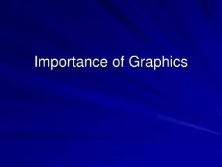 Importance of Graphics