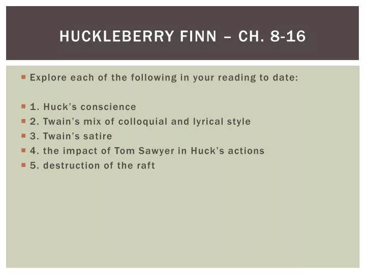 huckleberry finn ch 8 16