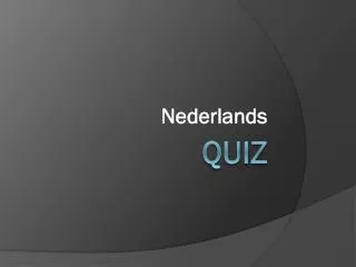 nederlands