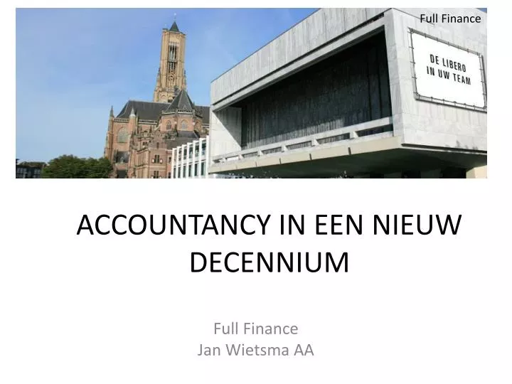 accountancy in een nieuw decennium