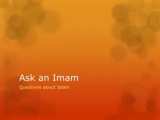 Ask an Imam