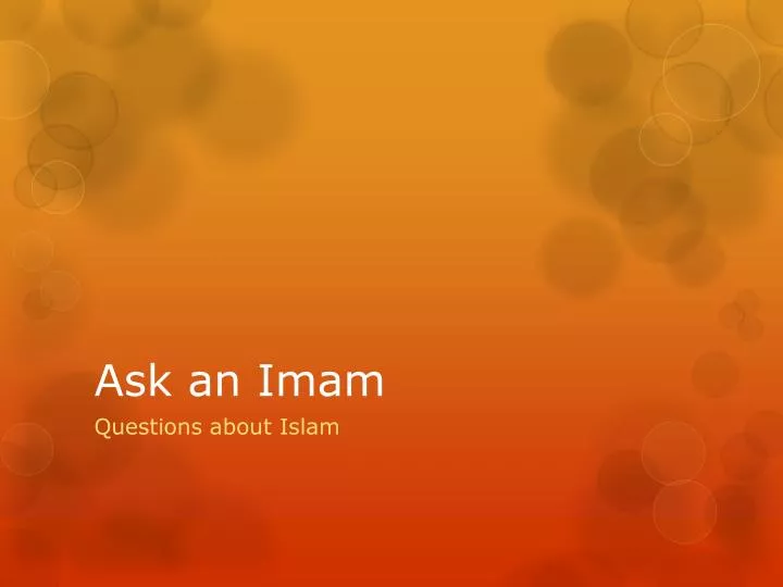 ask an imam
