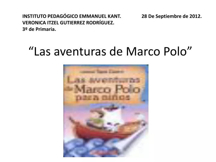 las aventuras de marco polo