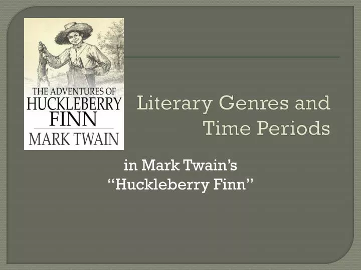 literary genres and time periods