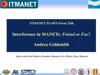 ITMANET FLoWS Focus Talk