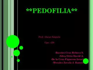 pedofilia