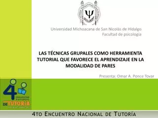 4to encuentro nacional de tutor a