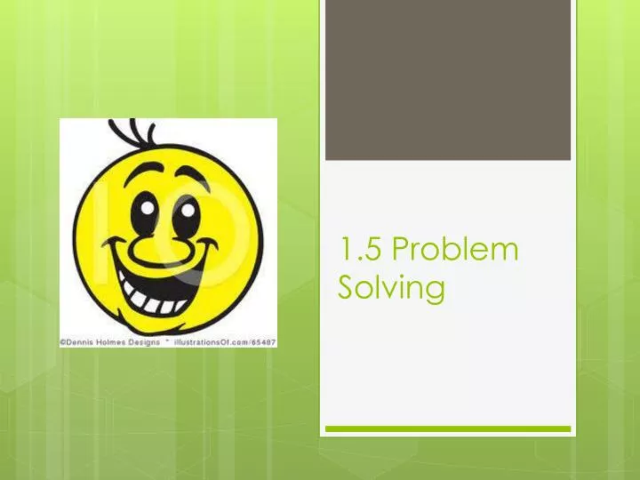 1 5 problem solving