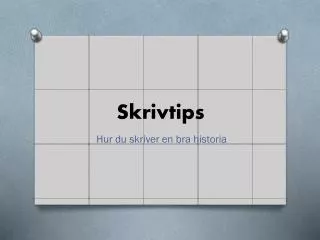 skrivtips