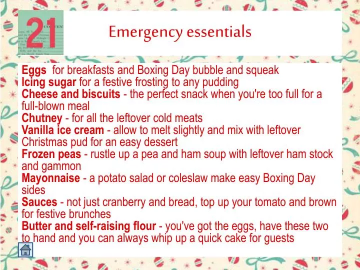 emergency essentials