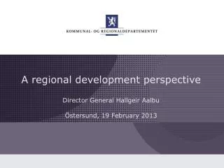 A regional development perspective