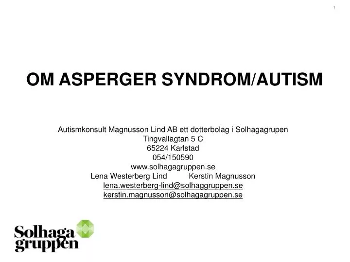 om asperger syndrom autism