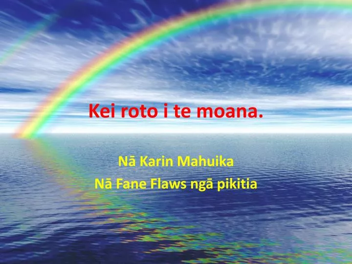 kei roto i te moana