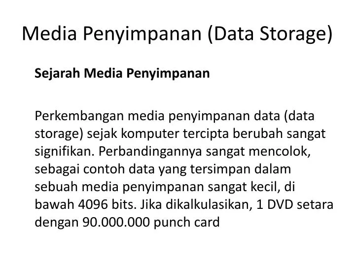 media penyimpanan data storage