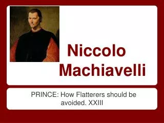 Niccolo Machiavelli