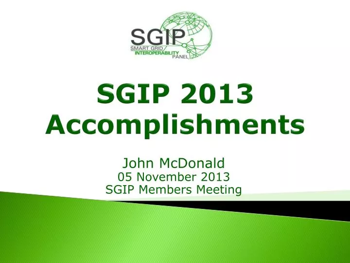sgip 2013 accomplishments