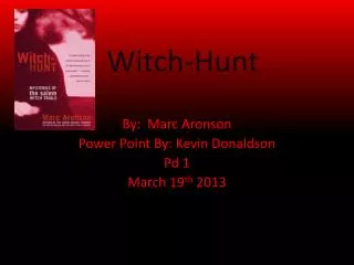 Witch-Hunt