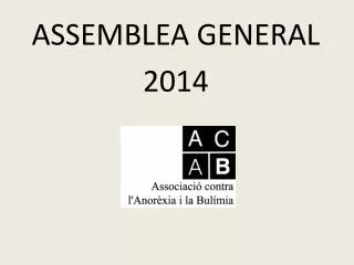 ASSEMBLEA GENERAL 2014