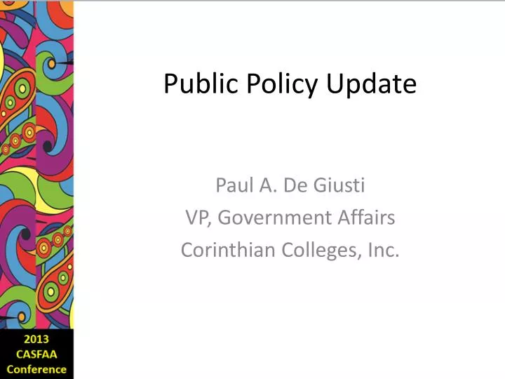 public policy update