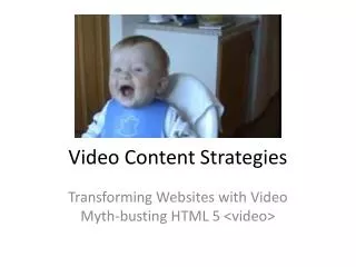 Video Content Strategies