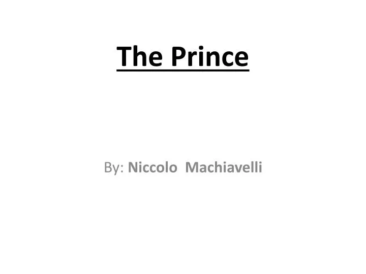 the prince