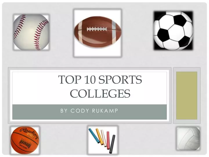 top 10 sports colleges