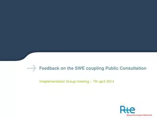 Feedback on the SWE coupling Public Consultation