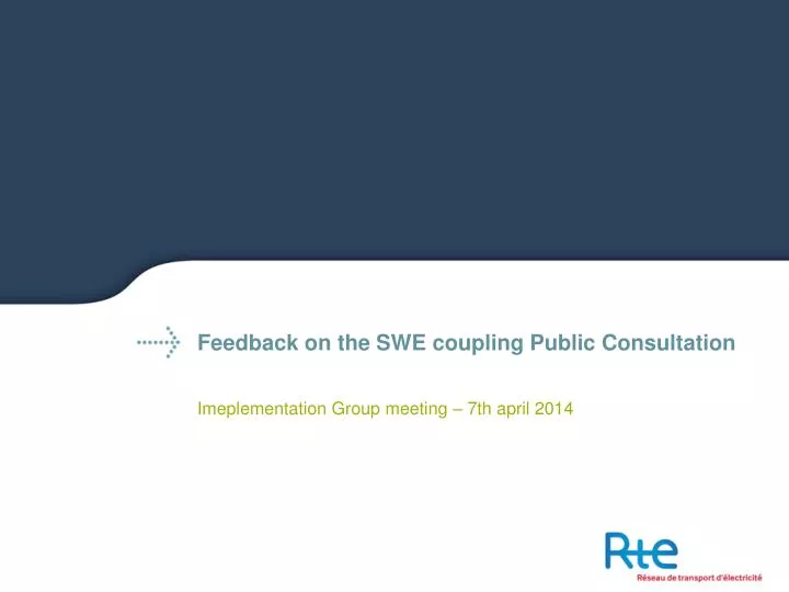 feedback on the swe coupling public consultation