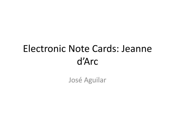 electronic note cards jeanne d arc