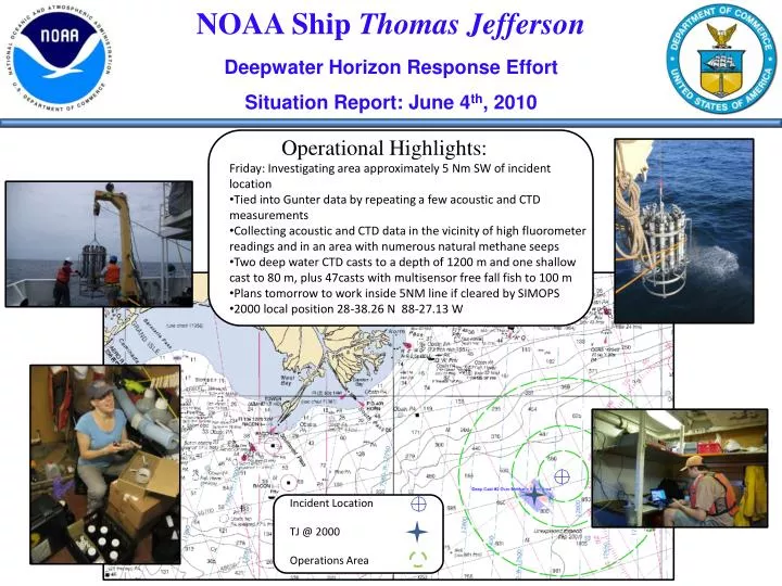 noaa ship thomas jefferson deepwater horizon response effort situation report june 4 th 2010