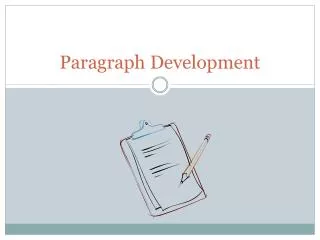 paragraph development